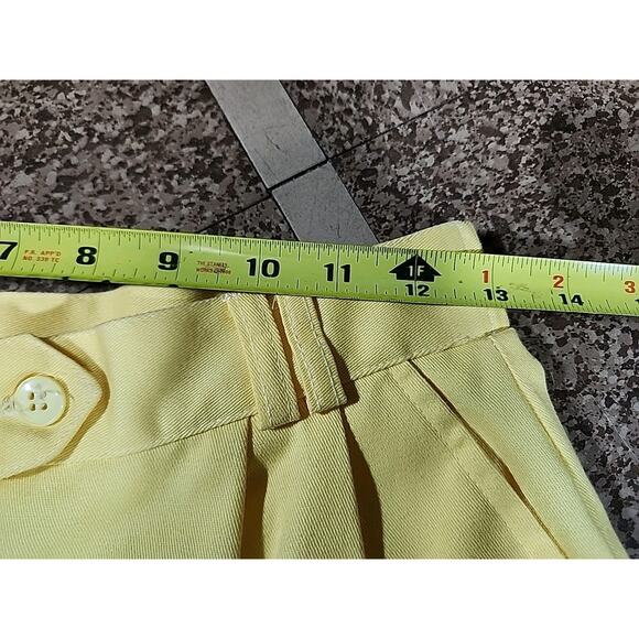 Vtg Classic Directions Pleated Yellow Pants 12 Retro Granny Cottage Core Twee - Picture 5 of 10